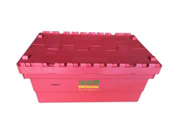 attached lid totes